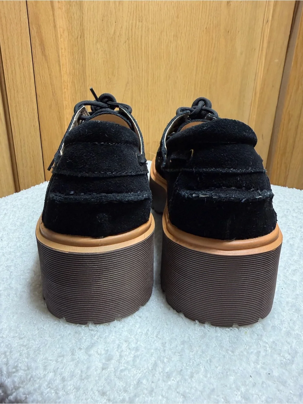 Black Rag&Co Platform Cuckatoos Lace-Up Shoes Women’s sz 8 (39)